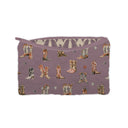 Thunderbird Boots Purple Quilted Makeup Bag