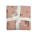 Thunderbird Boots Rose Baby Blanket