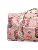 Thunderbird Boots Rose Quilted Weekender Duffle Bag