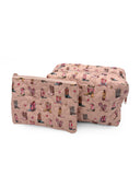 Thunderbird Boots Rose Quilted Makeup Bag