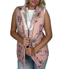 Thunderbird Boots Rose Quilted Ruby Vest