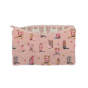 Thunderbird Boots Rose Quilted Makeup Bag