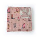 Thunderbird Boots Rose Baby Blanket