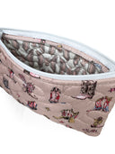 Thunderbird Boots Rose Quilted Makeup Bag