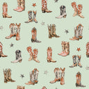 Thunderbird Boots Sage Shorty Pajama Set