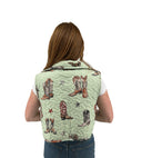 Thunderbird Boots Sage Quilted Cate Vest