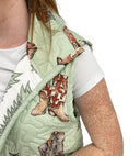 Thunderbird Boots Sage Quilted Cate Vest