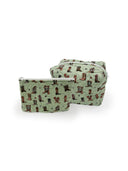 Thunderbird Boots Sage Quilted Makeup Bag