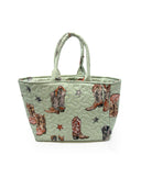 Thunderbird Boots Sage Quilted Handbag