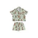 Thunderbird Boots Sage Shorty Pajama Set