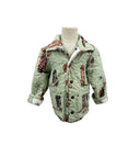 Thunderbird Boots Sage Youth Quilted Snap Jacket