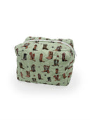 Thunderbird Boots Sage Quilted Makeup Bag
