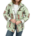 Thunderbird Boots Sage Quilted Snap Jacket