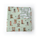Thunderbird Boots Sage Baby Blanket