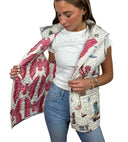 Thunderbird Boots Sand Quilted Ruby Vest