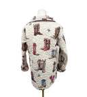 Thunderbird Boots Sand Quilted Snap Jacket