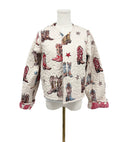 Thunderbird Boots Sand Cropped Quilted Jacket