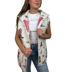 Thunderbird Boots Sand Quilted Ruby Vest