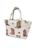 Thunderbird Boots Sand Quilted Handbag