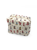 Thunderbird Boots Sand Quilted Makeup Bag