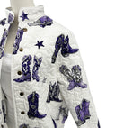 Game Day Purple Thunderbird Boots Quilted Bomber Jacket *Web Exclusive*