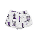 Game Day Purple Thunderbird Boots Quilted Scallop Shorts *Web Exclusive*