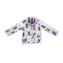 Game Day Purple Thunderbird Boots Quilted Snap Jacket