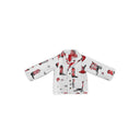 Game Day Red and Black Thunderbird Boots Youth Quilted Snap Jacket