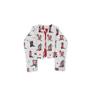 Game Day Red and Black Thunderbird Boots Cropped Quilted Jacket