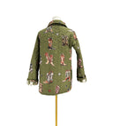 Thunderbird Boots Olive Linen Quilted Snap Jacket