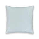 Ticking Stripe Blue Quilted 20" Pillow
