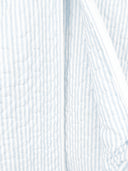 Ticking Stripe Blue Quilted Garment Bag