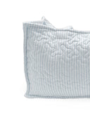 Ticking Stripe Blue Quilted Tote