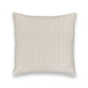 Ticking Stripe Brown Quilted 20" Pillow