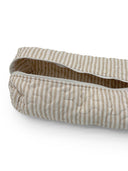 Ticking Stripe Brown Quilted Hot Tools Bag