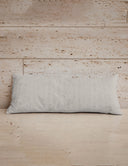 Ticking Stripe Brown Quilted Oblong 14" x33" Pillow