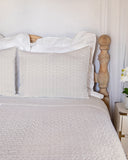 Ticking Stripe Brown Quilt