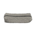 Ticking Stripe Linen/Black Quilted Hot Tools Bag