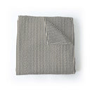 Ticking Stripe Linen / Black Baby Blanket