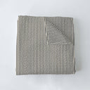 Ticking Stripe Linen / Black Quilt