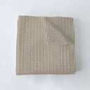 Ticking Stripe Linen / Charcoal Quilt