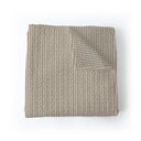 Ticking Stripe Linen / Charcoal Baby Blanket