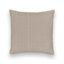 Ticking Stripe Linen / Purple Quilted 20" Pillow