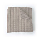 Ticking Stripe Linen / Purple Baby Blanket