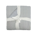 Ticking Stripe Navy Baby Blanket