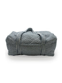 Ticking Stripe Navy Weekender Duffle Bag
