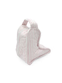 Ticking Stripe Pink Quilted Boot Bag