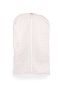 Ticking Stripe Pink Quilted Garment Bag