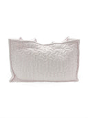 Ticking Stripe Pink Quilted Tote