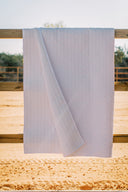 Ticking Stripe Pink Quilt